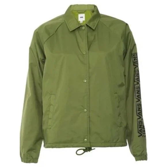 Vans Jackets Coats Vans Thanks Coach Wm Jacket Womens Green